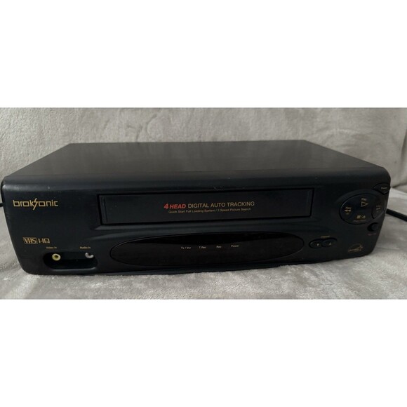 Broksonic VCR VHS Video Cassette Player Recorder VHSA-6741CTBE 4 Head Digital - Picture 1 of 7